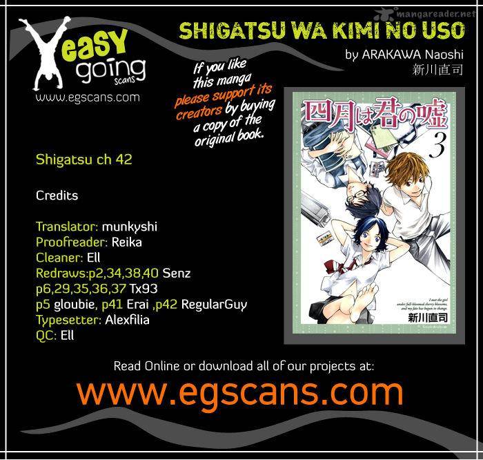 Shigatsu Wa Kimi No Uso Chapter 42 Page 1