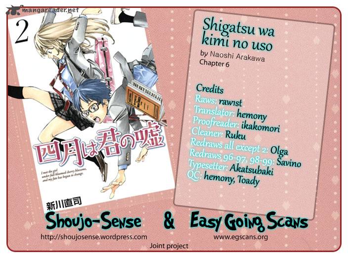 Shigatsu Wa Kimi No Uso Chapter 6 Page 1