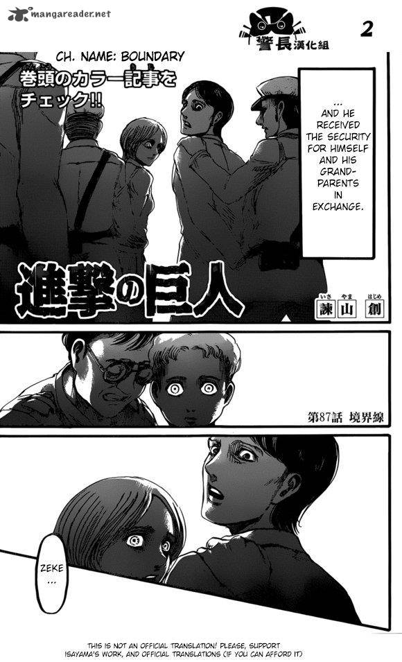 Shingeki No Kyojin Chapter 87 Page 3