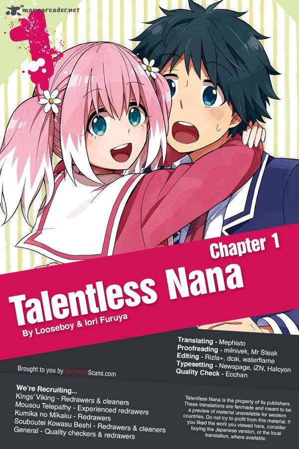 Talentless Nana Chapter 1 Page 1