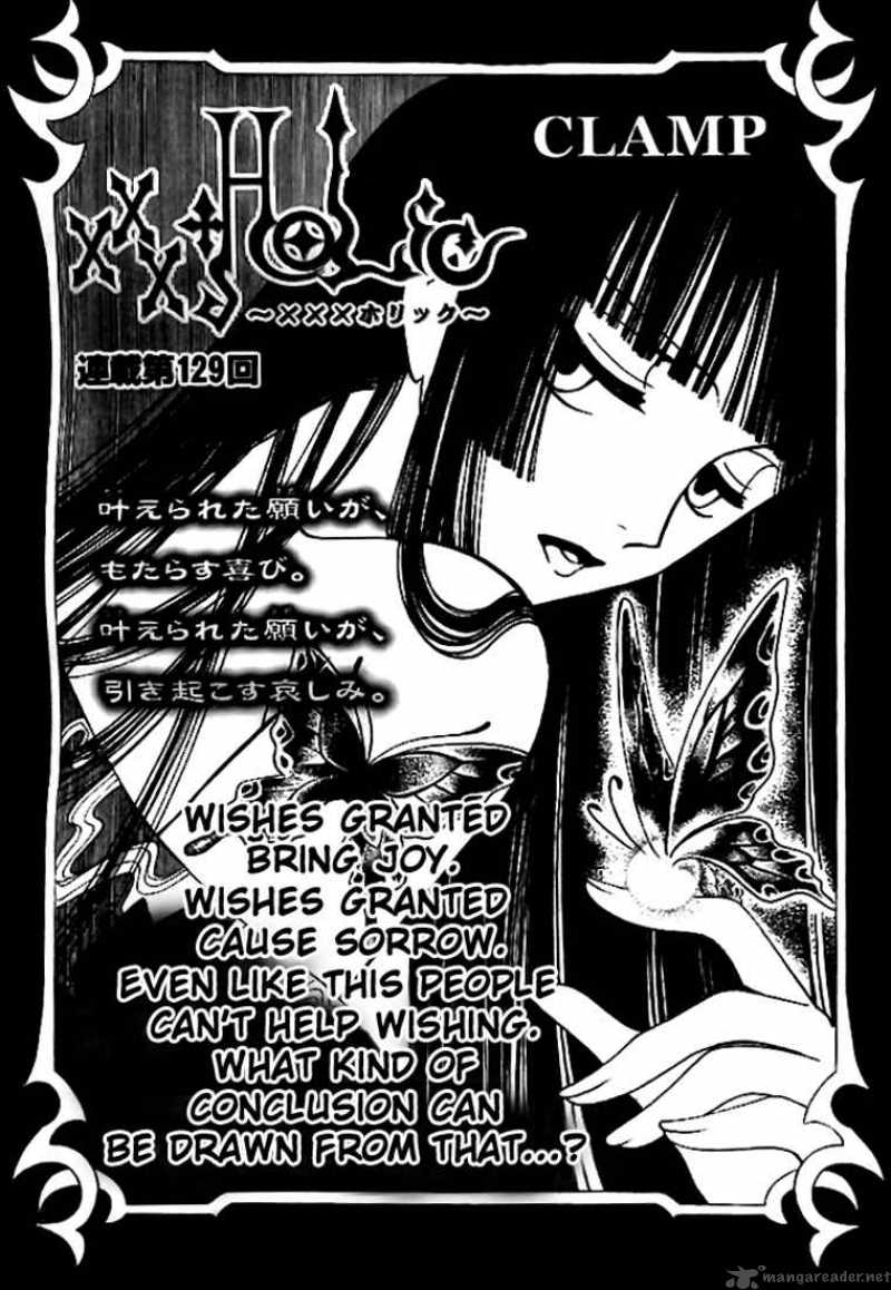 Read Xxxholic Chapter 129 Mangafreak